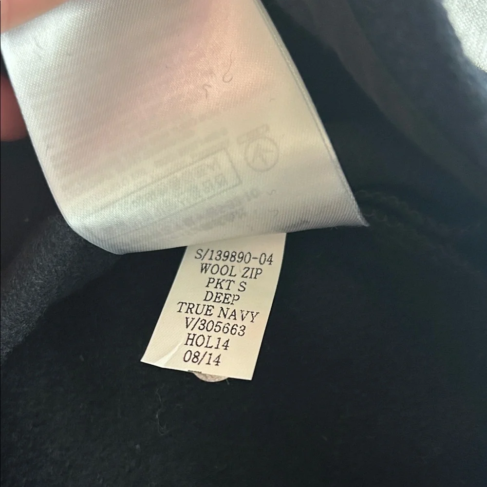 GAP Deep Navy Wool Skirt with Zipper Details - Picture 4 of 5